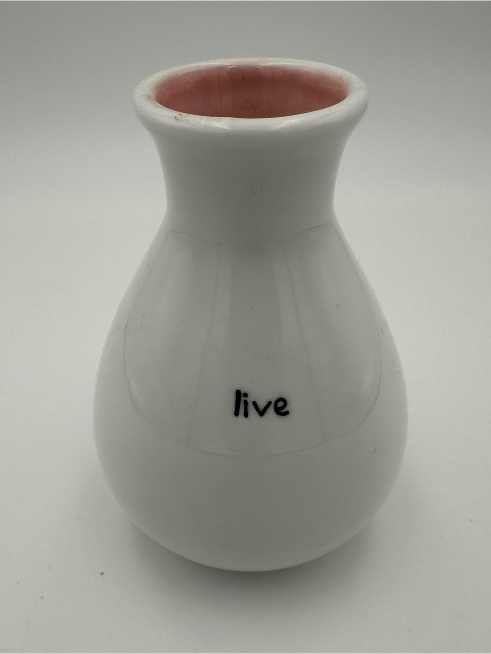 Department 56 Mini Ceramic Vase “LIVE”